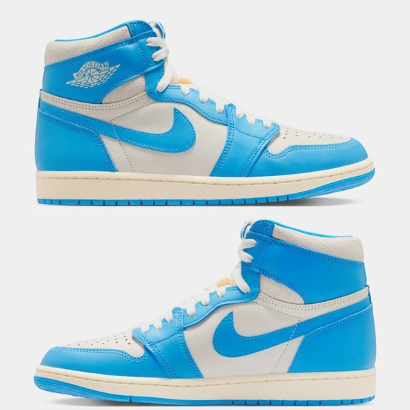 Air Jordan 1 High OG UNC Reimagined Sneakers - Picture 1 of 12